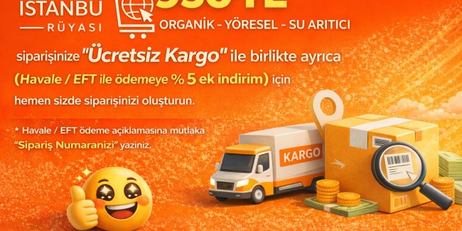 950 TL ye Ücretsiz Kargo