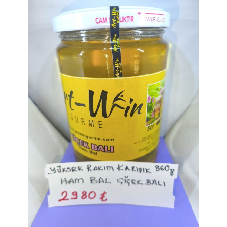 Yüksek Rakım Karışık, Çiçek Ham Balı 860 Gr Yüksek Rakım Karışık, Çiçek Ham Balı 860 Gr