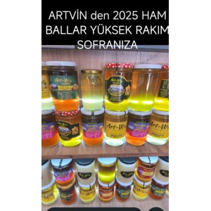Yüksek Rakım Karışık, Çiçek Ham Balı 860 Gr