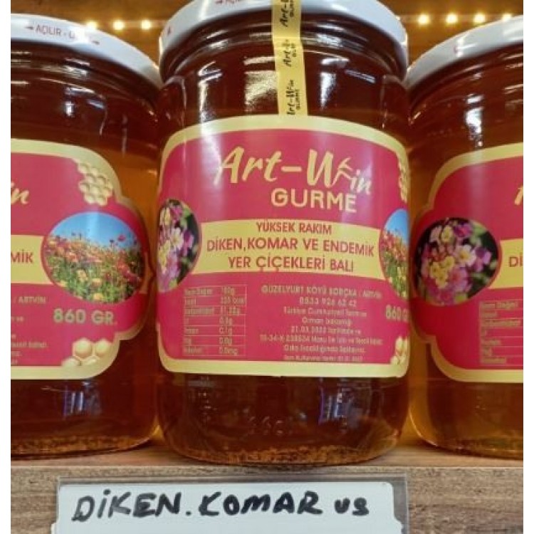 High Altitude, Thorn, Komar and Endemic Ground Flowers Honey 860 Gr. High Altitude, Thorn, Komar and Endemic Ground Flowers Honey 860 Gr.