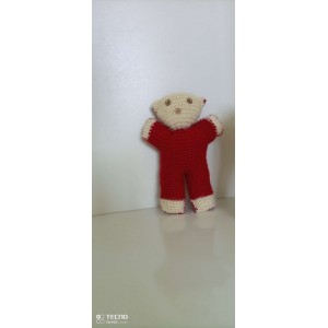 Hand Knitting Booties Making Teddy Bear Bombom