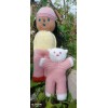 Hand Knitting Booties Making Fatoş Baby and Teddy Bear Bombom