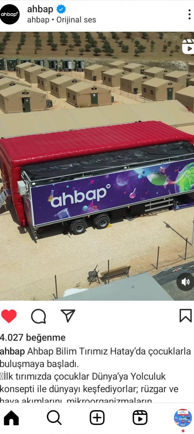 Ahbap , bilim tırı, Hatay' da Ahbap , bilim tırı, Hatay' da