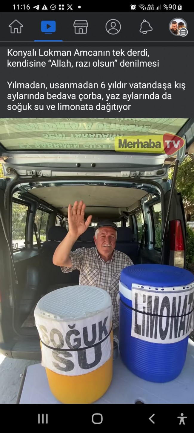 Bedava çorba, yaz aylarında da soğuk su ve limonata dağıtıyor Bedava çorba, yaz aylarında da soğuk su ve limonata dağıtıyor