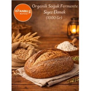  Organik Soğuk Fermente Siyez Ekmek (1000 Gr)