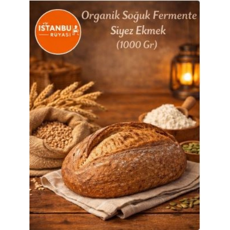 Organik Soğuk Fermente Siyez Ekmek (1000 Gr)