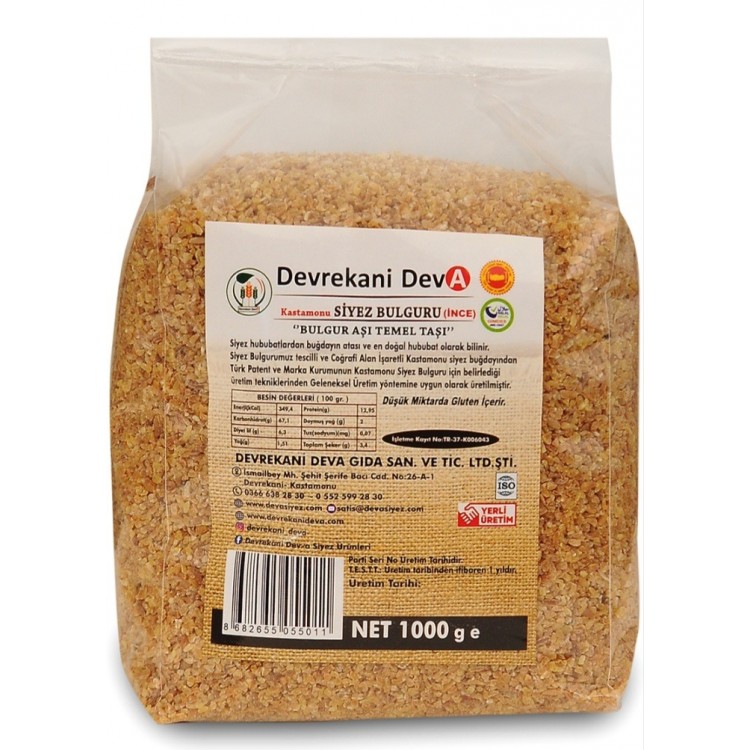 Kırık (Dolmalık) Siyez Bulguru 1 Kg Kırık (Dolmalık) Siyez Bulguru 1 Kg