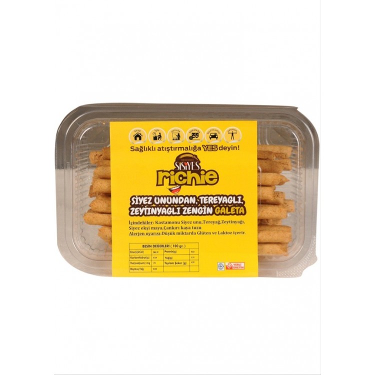 Siyez Unlu Richie Galeta 200 Gr Siyez Unlu Richie Galeta 200 Gr