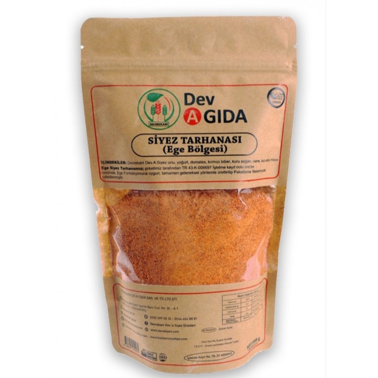 Ege Siyez Tarhanası 500 gr (Aç-Kapa Ambalaj) Ege Siyez Tarhanası 500 gr (Aç-Kapa Ambalaj)