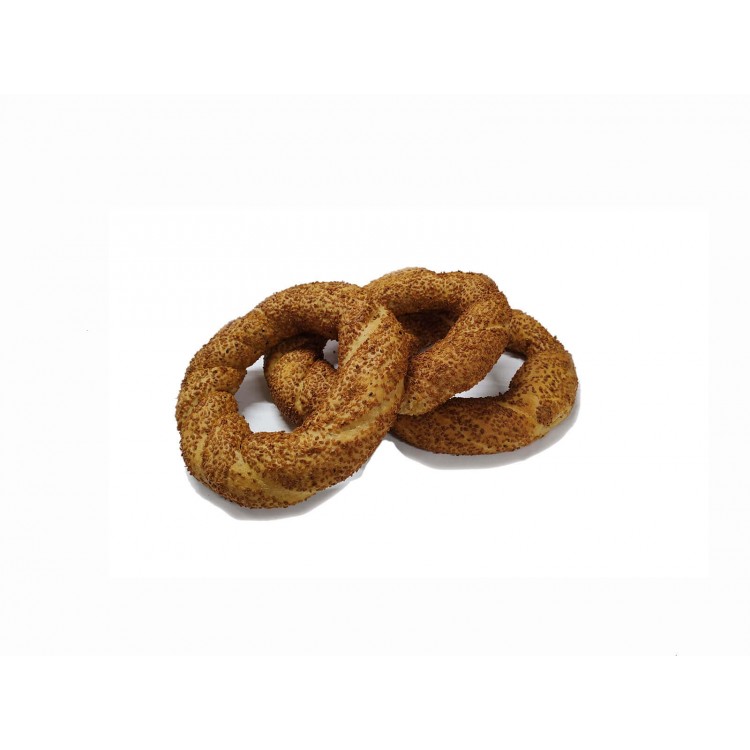 Organic Whole Wheat Sesame Bagel 3 pcs Half Baked 300 Gr Organic Whole Wheat Sesame Bagel 3 pcs Half Baked 300 Gr