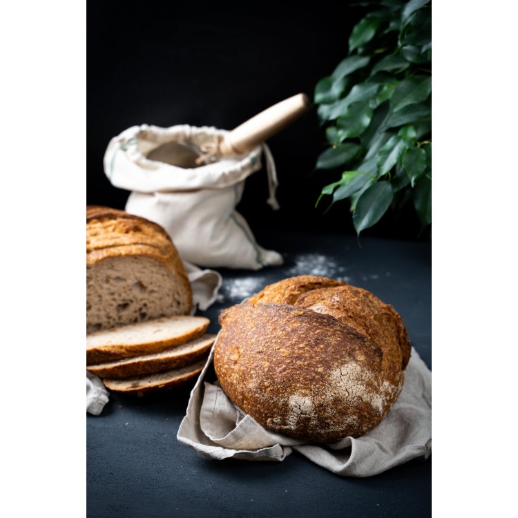 Organic Cold Fermented Whole Wheat Bread 500 Gr